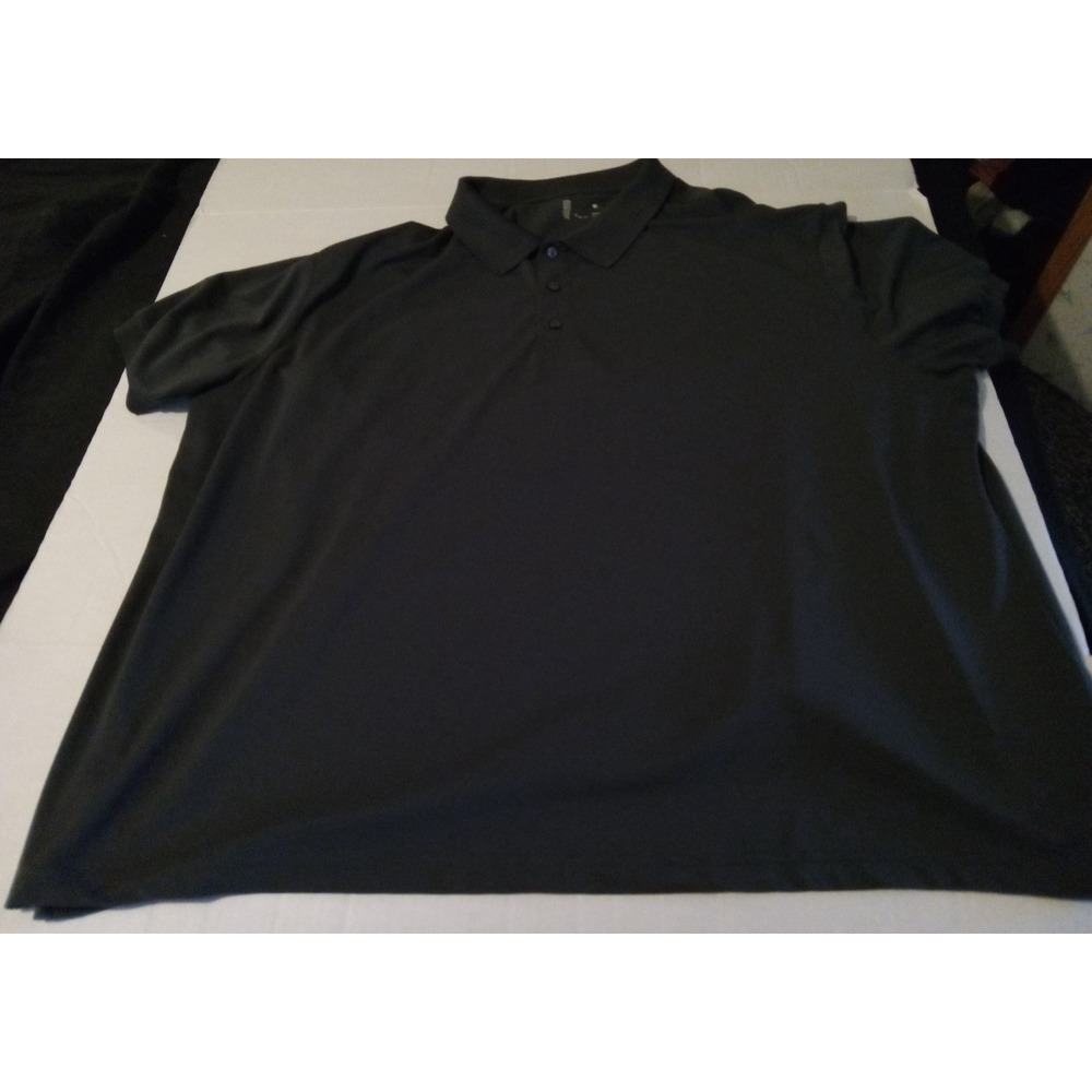 Mens Size 5XL Gray Three Button Pullover